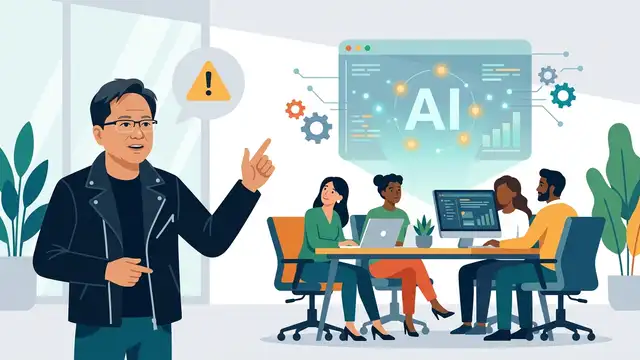 黃仁勳的 AI 警告,其實在講同事