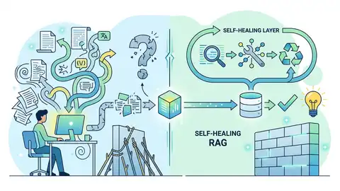 為什麼 RAG 需要自癒層，而不只是更好的提示詞