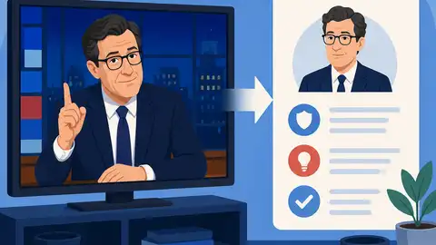 A TV recap turns Colbert news into a clean take