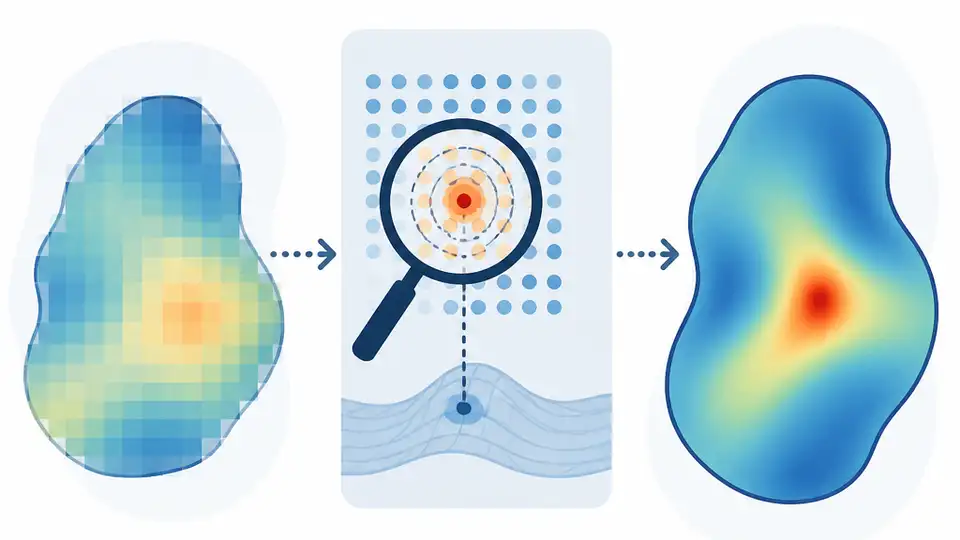 KLIP spots localized shift in inverse problems