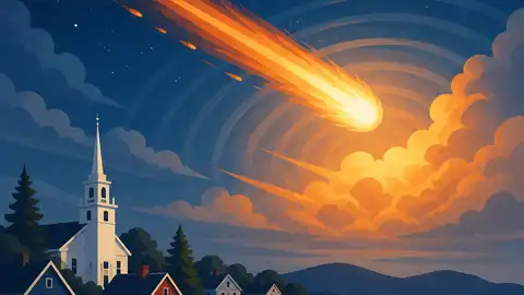 Meteor Fireball Over New England Released 300 Tons TNT