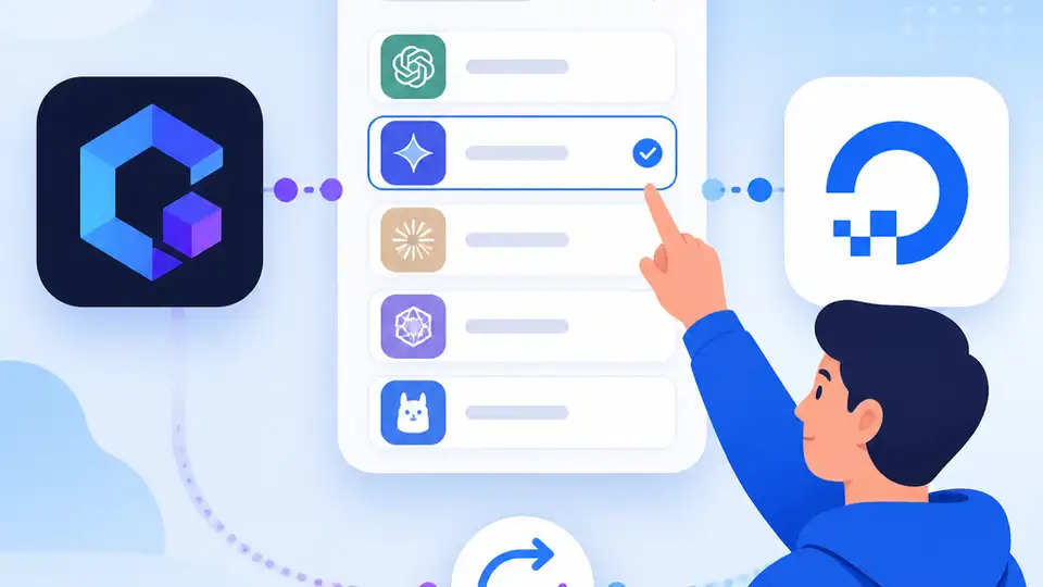 OpenCode+DigitalOcean 让你切换模型