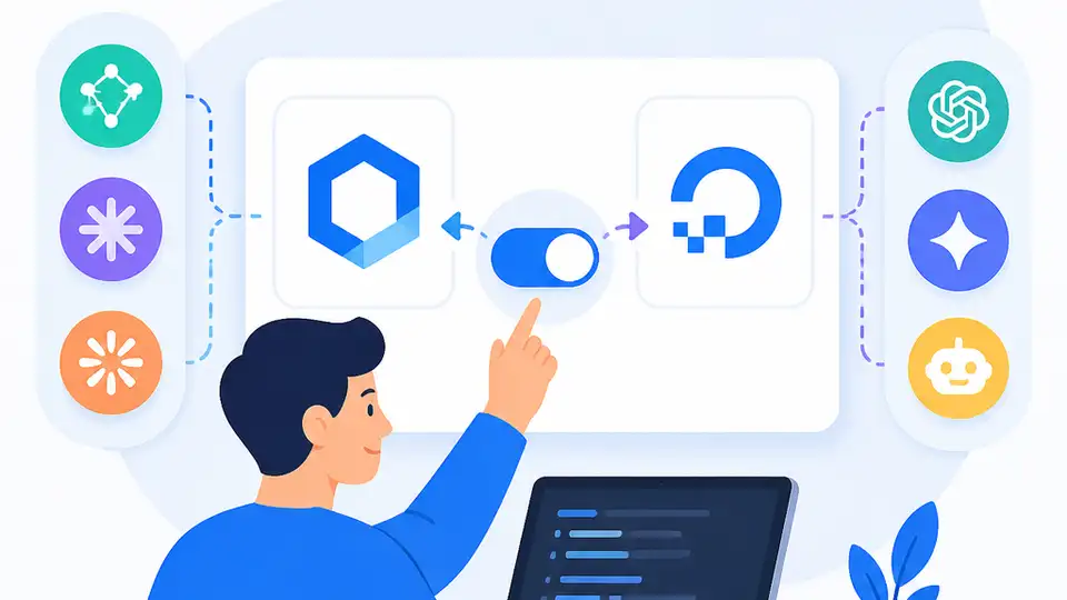OpenCode+DigitalOcean 讓你切換模型