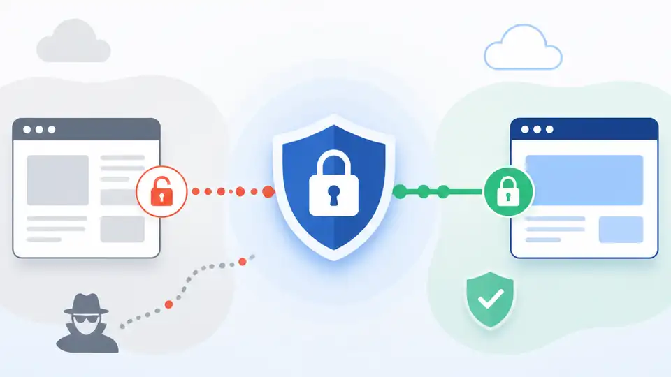 TLS turns insecure links into encrypted sessions