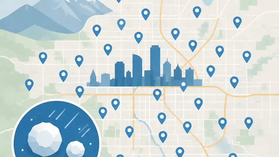 Denver 冰雹地圖記錄 209 回報