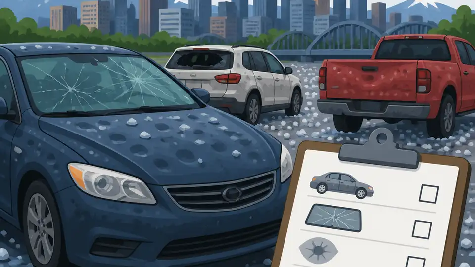 Denver hailstorm turns roads into a damage checklist