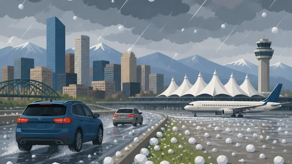 Denver Hail Storm Slams Metro and DIA