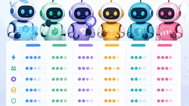 6 crypto AI agents let you compare utility fast