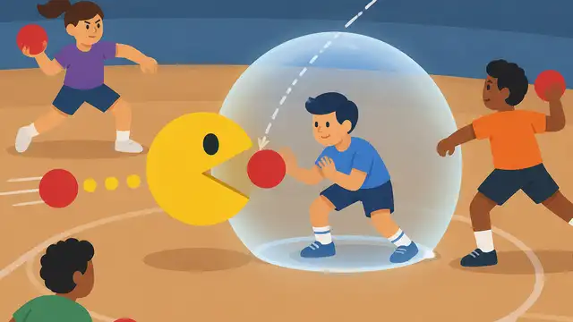 PAC-MAN makes humanoid dodgeball safer