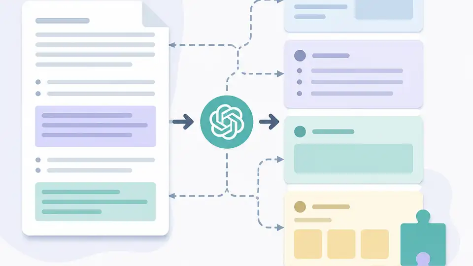 OpenAI 長文拆成可復用模板
