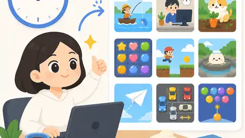 豆包1小時把摸魚遊戲做成合集