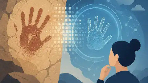不確定性 AI 讀史前手印
